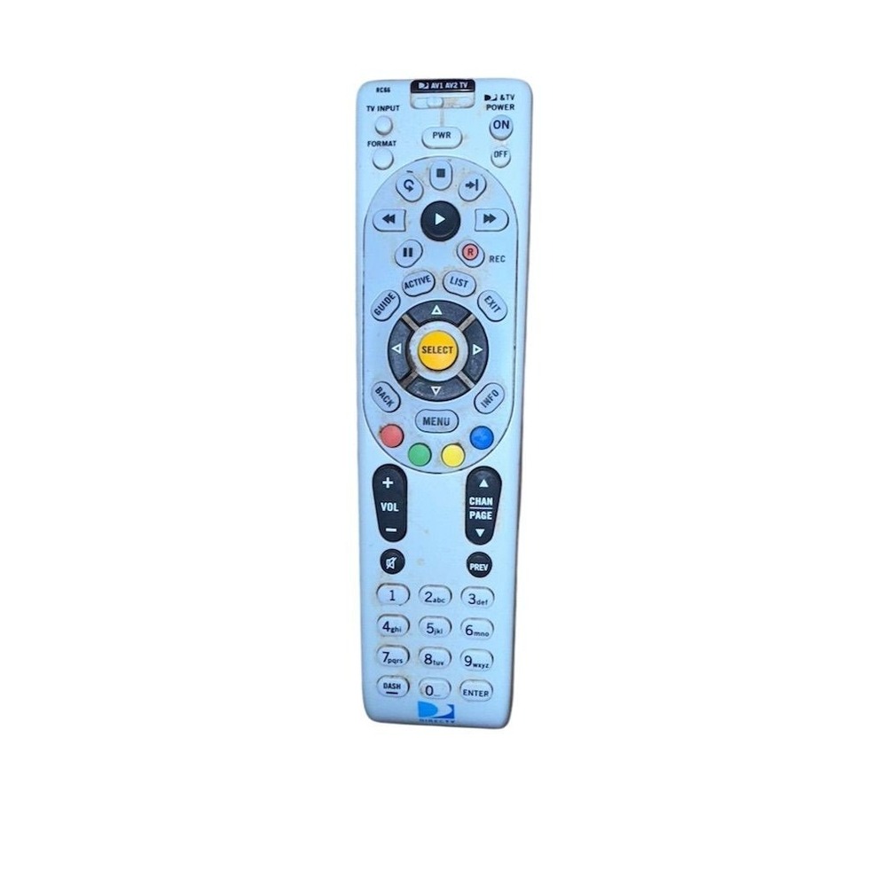 DirecTV Universal Remote Control RC66RX IR/RF Wireless Black